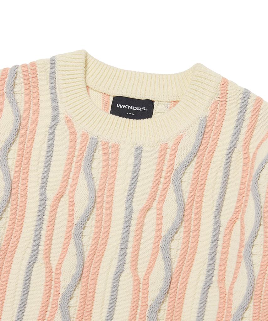 WKNDRS Wave Knitted Sweater (Ivory)