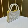 Elegant Dinner Bag, Banquet Beaded Handbag, Diamond-encrusted Hand-held Bag, Pearl Crossbody Women's Bag