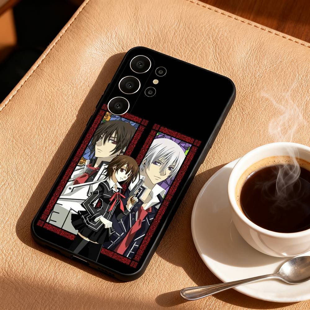 Anime M-Manga Vampire Knight Phone Case For Samsung S26,S25,24,23,22,30,21,10,9,Ultra,Plus,Lite,Black Soft Case