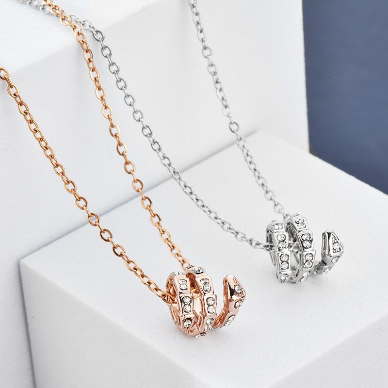 Snake Bone Advanced Versatile Snake Shape Spirit Clavicle Chain Pendant Necklace