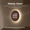 mooas Full Moon Backlight Night Light LED Wall Silent Wall 3 Usage Select 2 Ways of Wall Multifunctional LED Alarm Hour Remote 4 Levels of Brightness