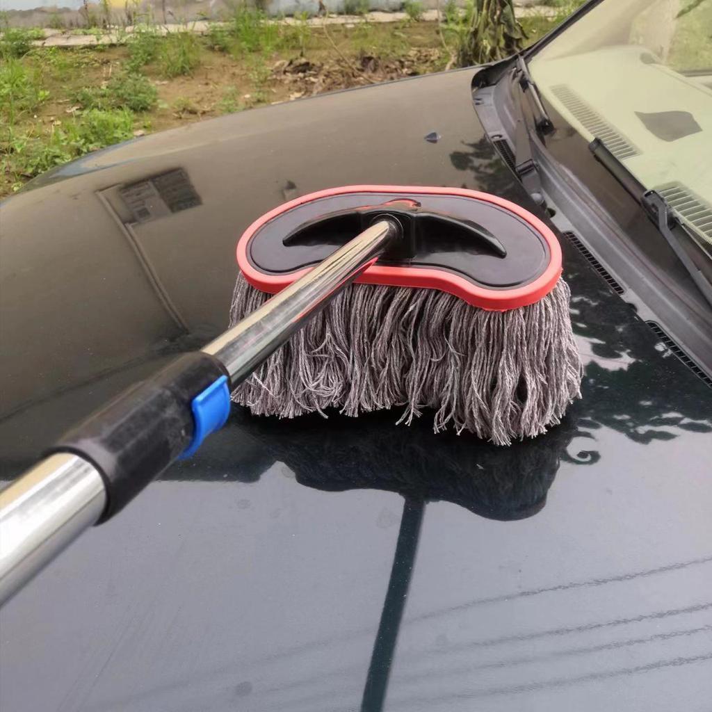 Bright Star Long Handle Car Wash Brush - Soft Bristle Mop for Large Vehicles