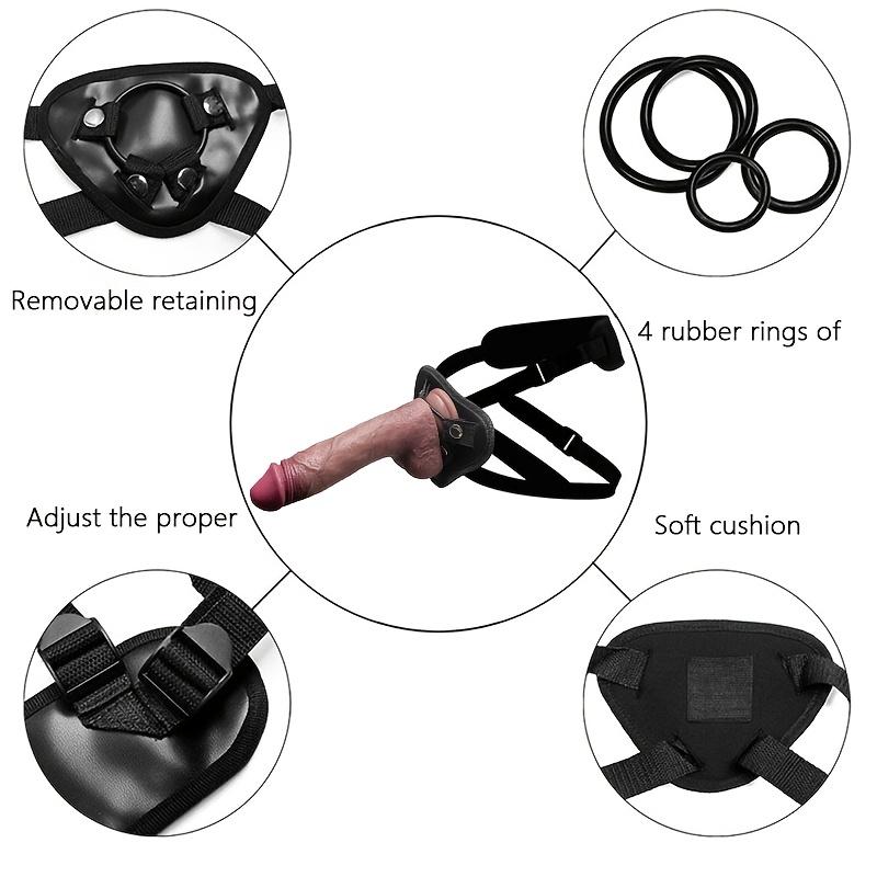 Realistischer tragbarer Dildo mit verstellbarem Gurt – Abnehmbares Strap-On-Sexspielzeug für Frauen und lesbische Paare, langlebig und komfortabel.