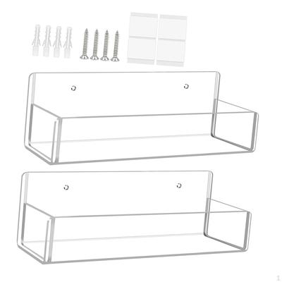 2 Stück Halter Organizer Aufbewahrungsregale Platzsparend Vielseitig Acrylregal Wandmontiert für