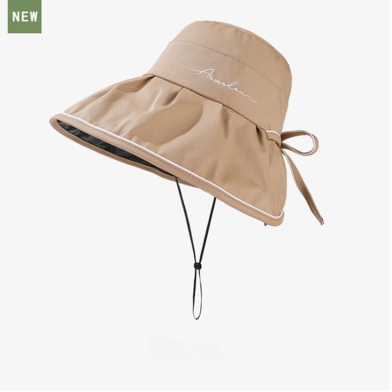 Casual Breathable Sun Protection Uv Protection Sunshade Hat Sunscreen Visors Folding Sunshade Travel Caps Embroidery Cap Panama Hat Fisherman Cap