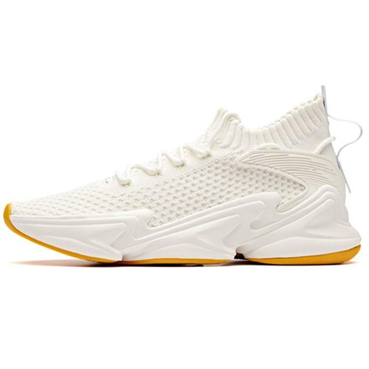 

Anta Casual Simple Thick Sole Dad Shoes Women Sneakers White Yellow 12928808-2 36