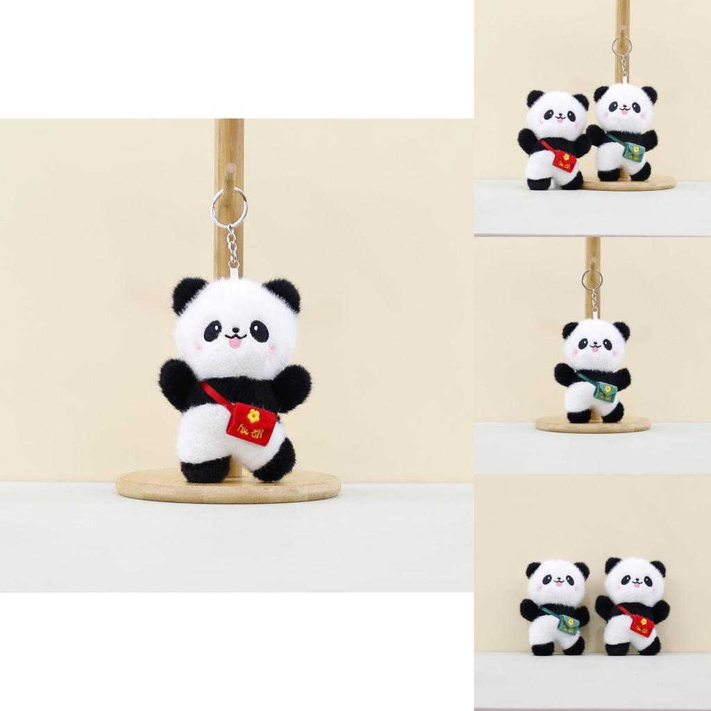 Soft And Cuddly Chengdu Panda Plush Doll Keychain Colorful Keyring For Kids And Adults