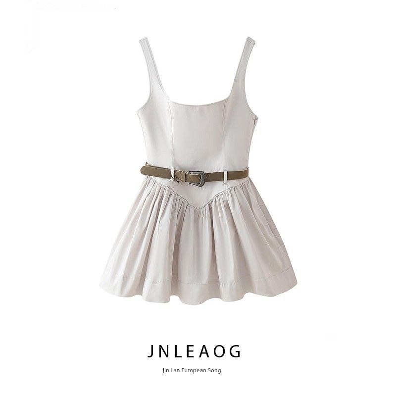 Jnleaog Spring New Arrival Women's Clothing Fashion Fashion with Belt Slim Fit Short Dress 2180326806