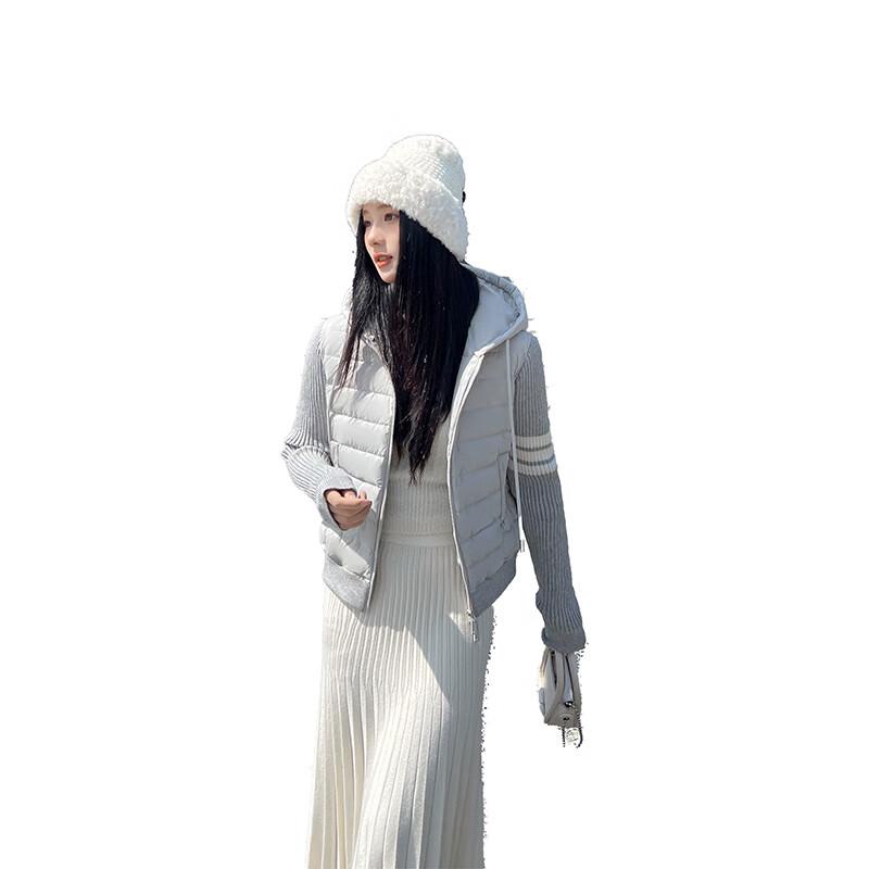 YAYA Women s 2024 Autumn/Winter Short Hooded Down Jacket M