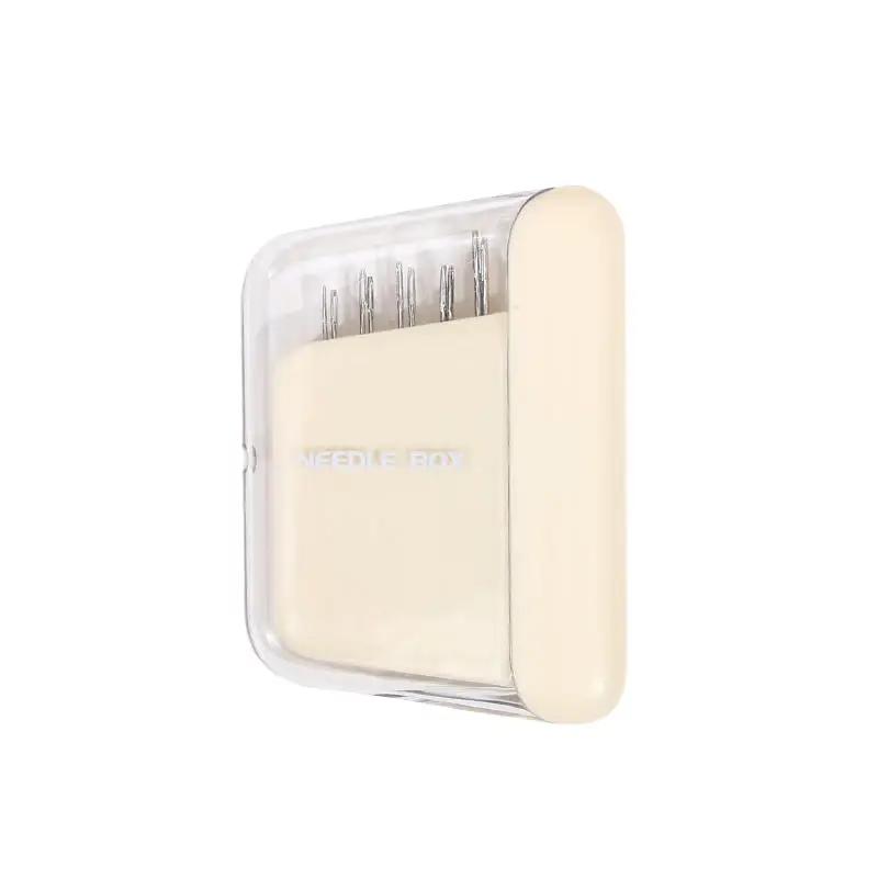 Needle Case with 10 Pcs Sewing Needles Sewing Knitting Pin Holder Case Embroidery Needle Case with Magnetic Travel Accessories