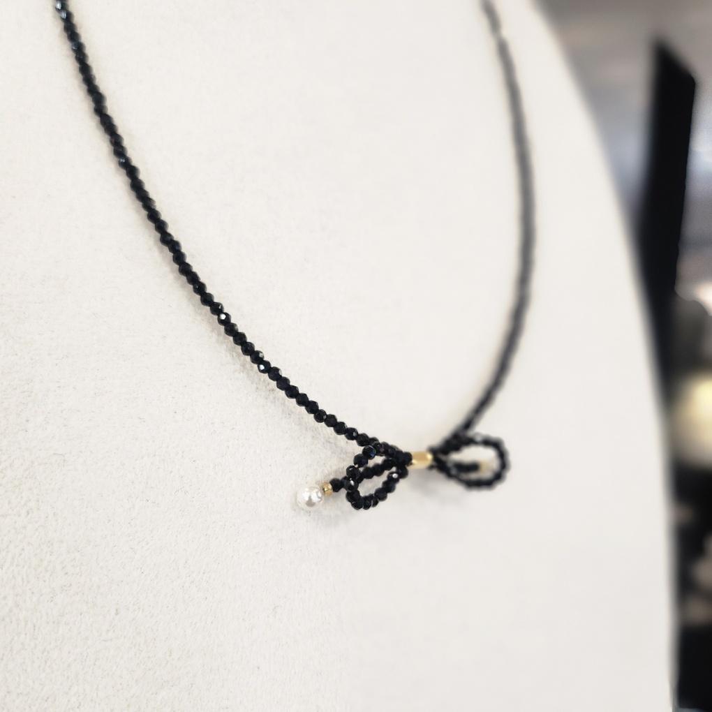 Atria Ribbon Spinel Beads N Necklace ISSNEFR0004BKF