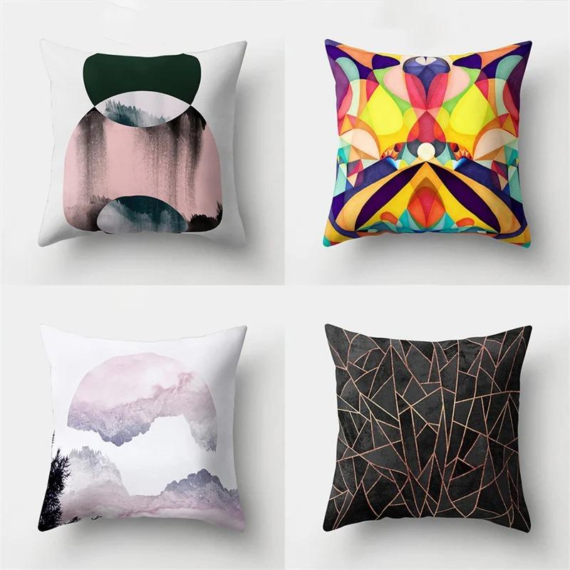 Geometric Abstract Pattern Decorative Pillowcase Living Room Office Decoration Home Pillowcase