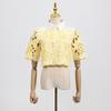 Fashionable Niche Design Two-piece Embroidered Hollowed-out Jacket High-waist Trousers Suit Women