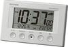 Rhythm Alarm Clock Radio-controlled Thermometer Hygrometer Fit Wave Smart White 7.7125.4 Cm Model 8RZ166SR03.