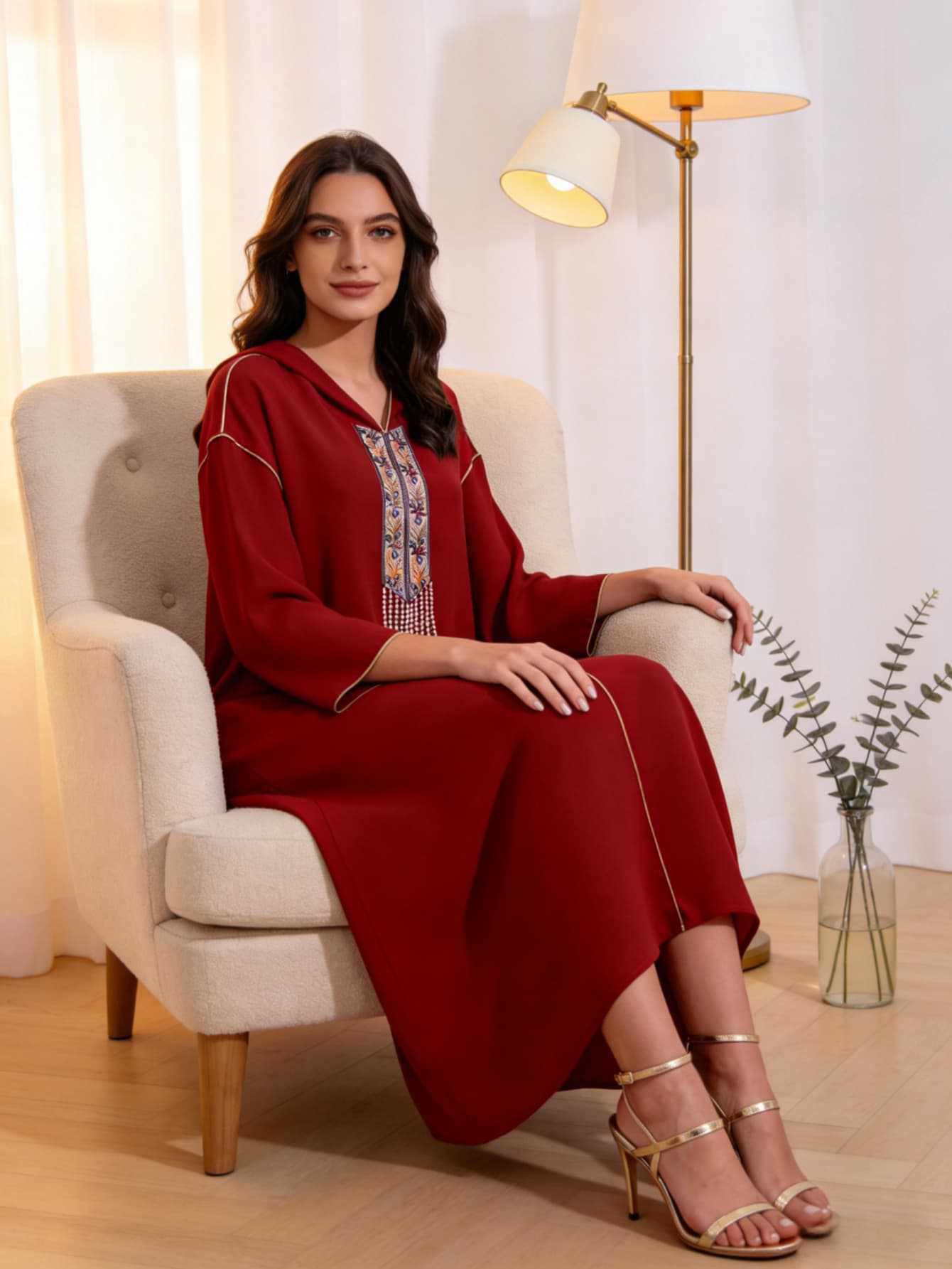 

Casual dress loose and thin women s clothing direct supply can be mixed batch XL brick червоний колір