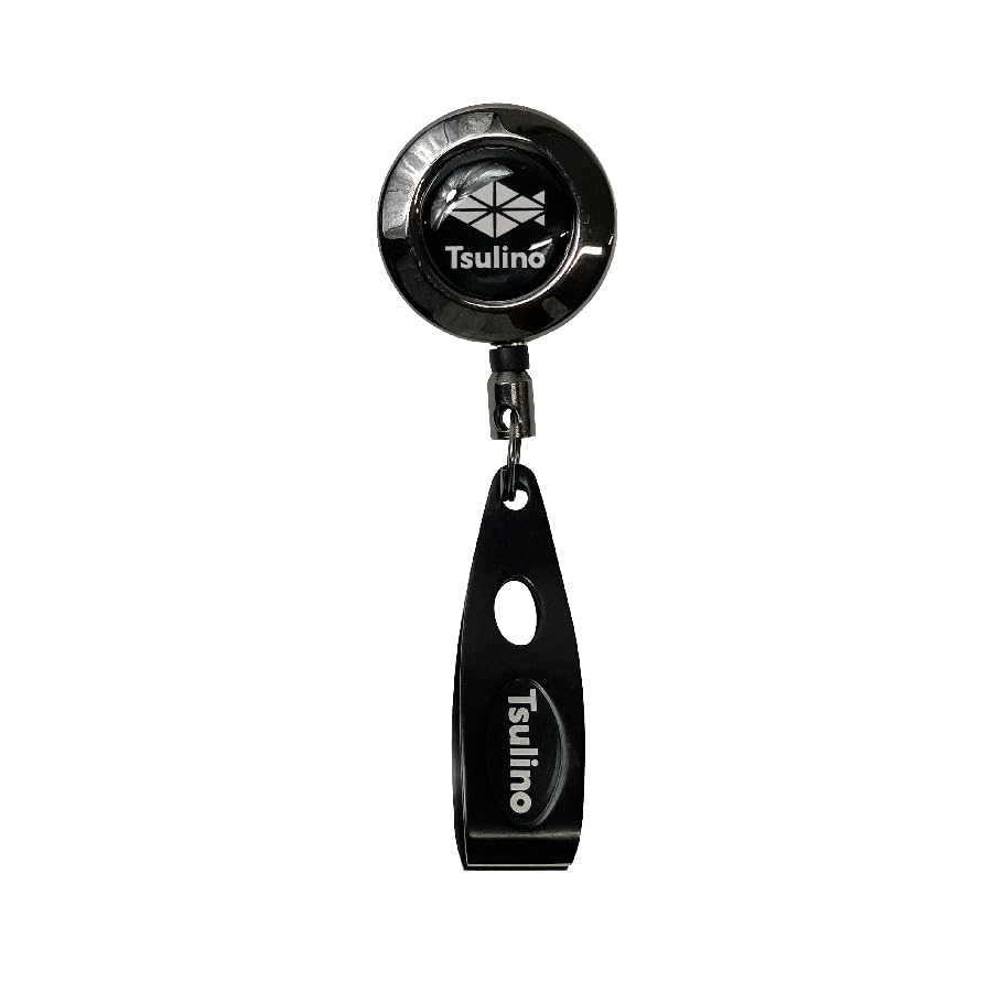Rotating pin-on reel (with line cutter) Gunmetal x Black