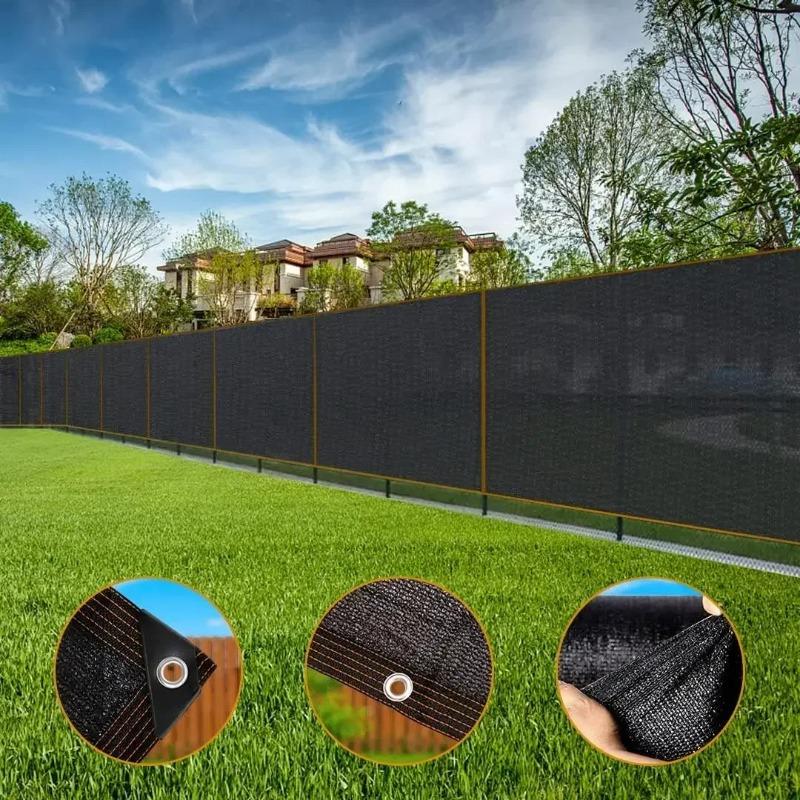 2x2m 2x4m Black Sun Shade Net Fabric, UV Protection Pergola Awning Cover With Grommets Edge, Garden Patio Greenhouse Plant Sun Protection Shade Cloth