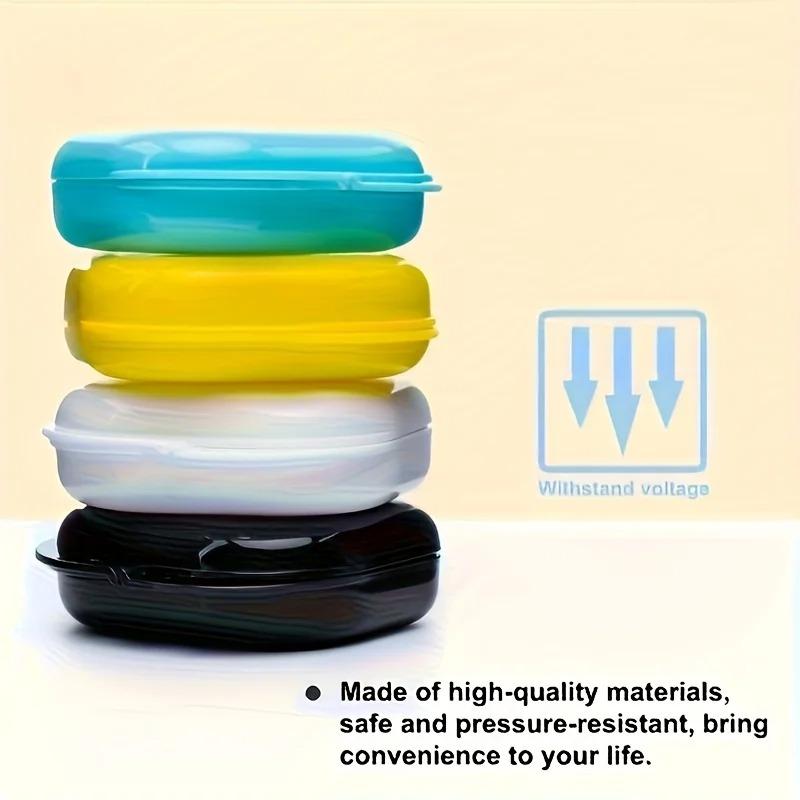 6pcs Denture Case with Ventilation Holes, Secure Sealing Lid, Transparent Retainer/Night Guard Storage Box, Individually Sealed
