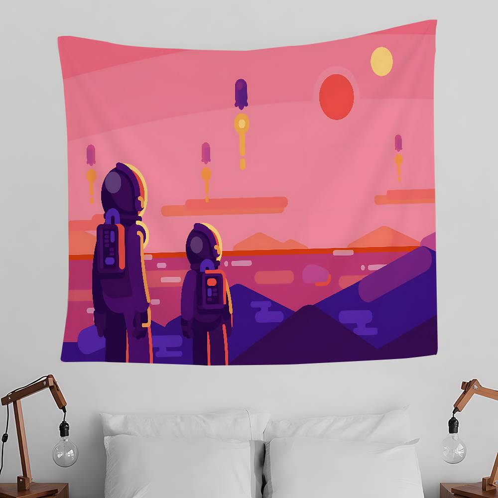 

Space Tapestry Wall Hanging Tapestry Art Deco Blanket Curtain Hanging At Home Bedroom Living Room Decor 74x94cm(29x37in)