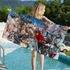 Game L-Lineage 2 Bath Towel Microfiber Soft Water Absorbing Breathable For Girl Kids Decorative Cartoon Beach Towel