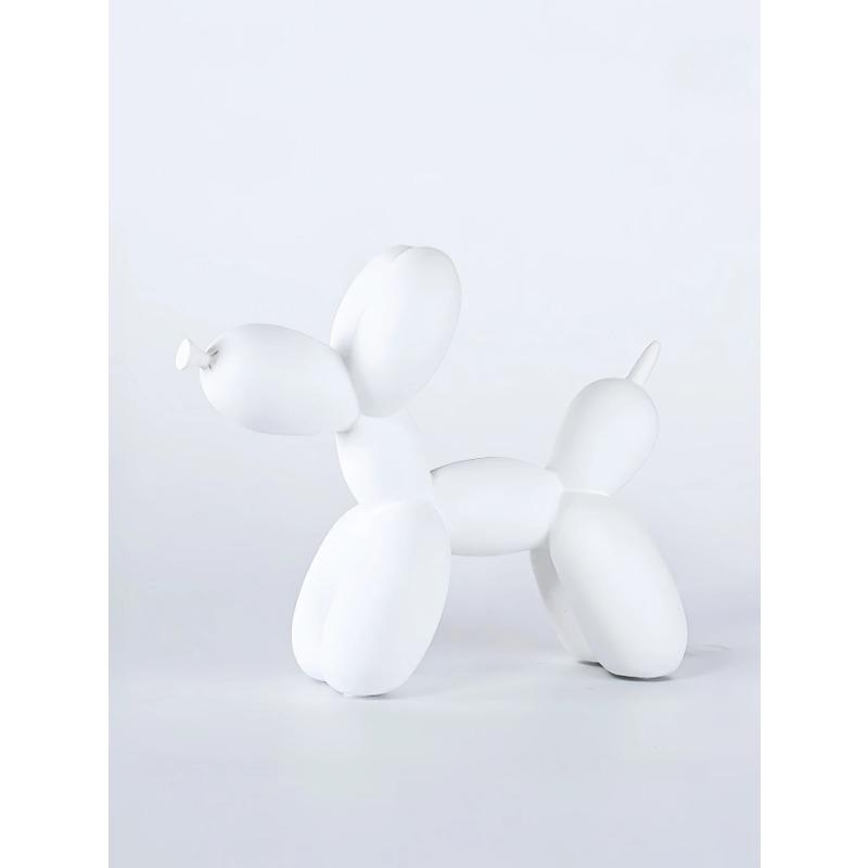 

1 шт., ручная работа, украшение в виде статуи собаки из воздушного шара из смолы-милые белые скульптуры животных для украшения дома и подарков на День святого Валентина, bir