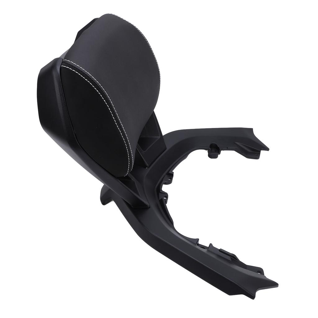 Motorcycle Passenger Backrest PU Leather Rear Seat Backrest Cushion Pad with Bracket for Xmax300