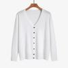Sweater Women Long Sleeve Knitted Button Color Cardigan