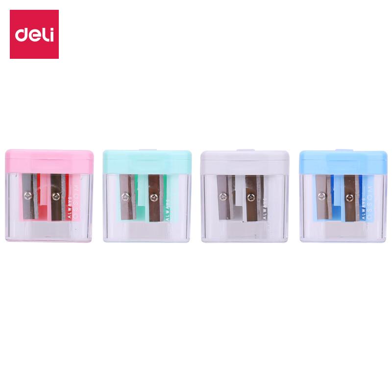 Deli Mini Double-Hole Manual Pencil Sharpener