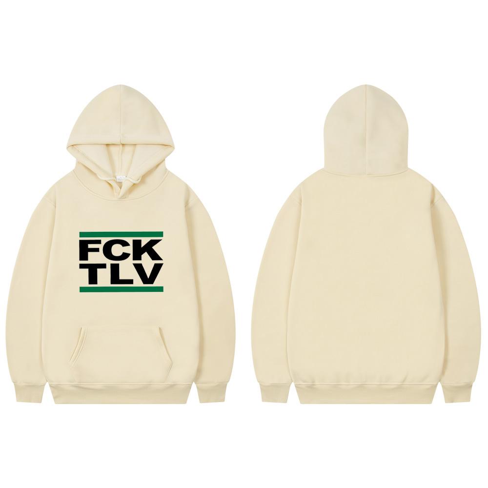 FCK TLV 2D Print Sweatshirts Women Unisex Fashion Hoodie 