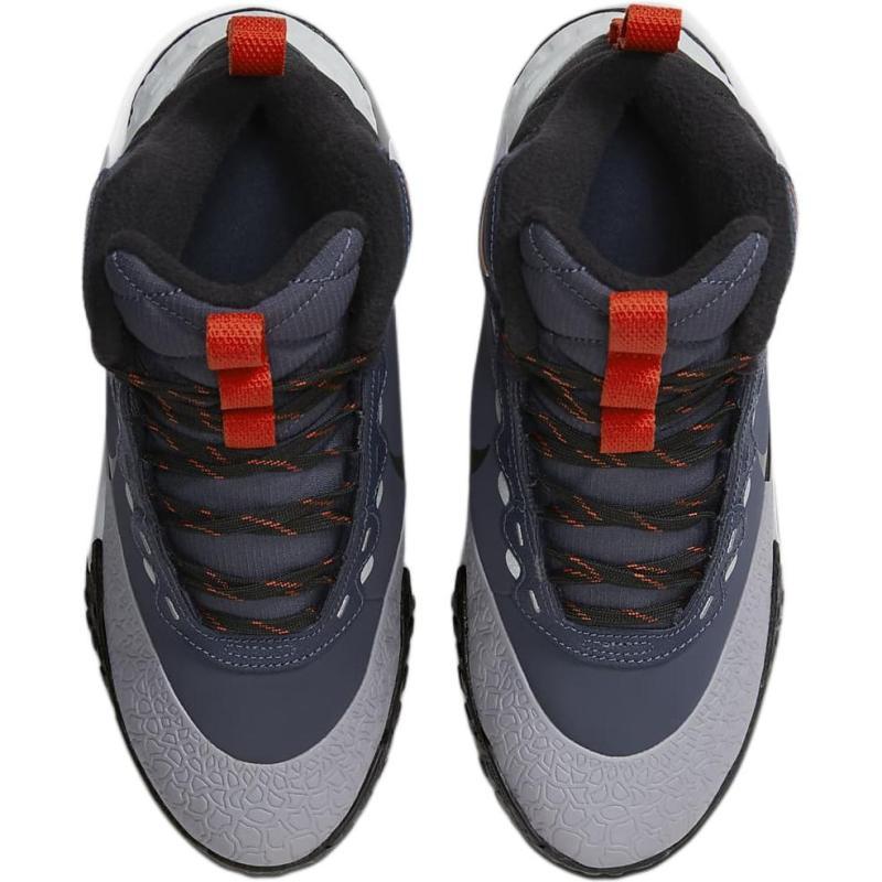 Nike Terrascout Slip Resistant Abrasion Resistant Mid top Children's Basketball Shoes Blue Gray Teenagers Sneakers FV4173-400