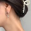 Design Glossy Love Small Bead Earrings Ins Cold Wind Fashion Hollow Circle Heart Shaped Hyunya Wind Earrings