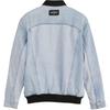 Levis X McLaren Racing Collaboration FW24 McLaren Snap Button Ribbed Edge Logo Embroidered Casual Jacket Men jackets Light-Blue A89920000