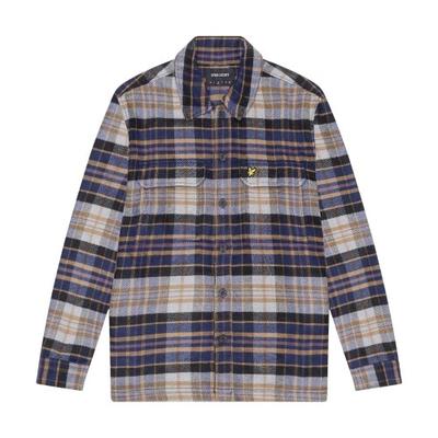 Mens Flannel Long-Sleeved Overshirt