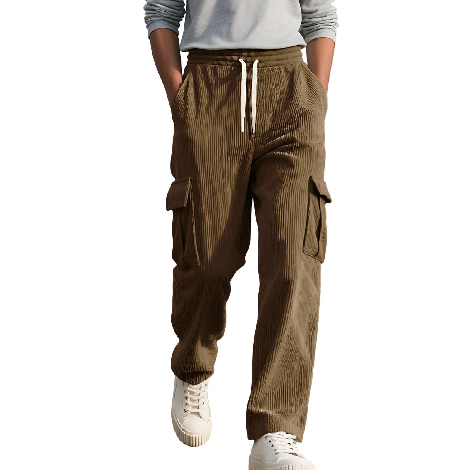 

Men s Outdoor Leisure Loose Multiple Pockets Workwear Sports Trousers XL