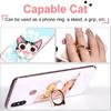 Cat Phone Ring Holder - EI Sonador Clear Cell Phone Ring Holder Transparent Stand Finger Grip (1 Silver + 1 Rose Gold Cat)