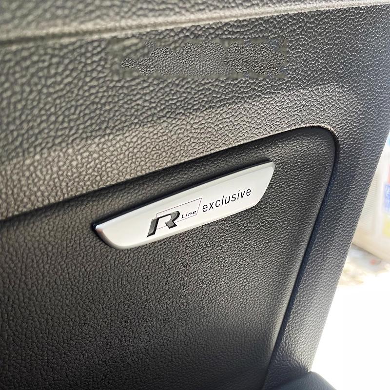 2026 Hot For VW VOLKSWAGEN Metal for Volkswagen VW R Line 4MOTION Logo Passat Tiguan Polo Golf Touran Jetta Car Door Panel Stick