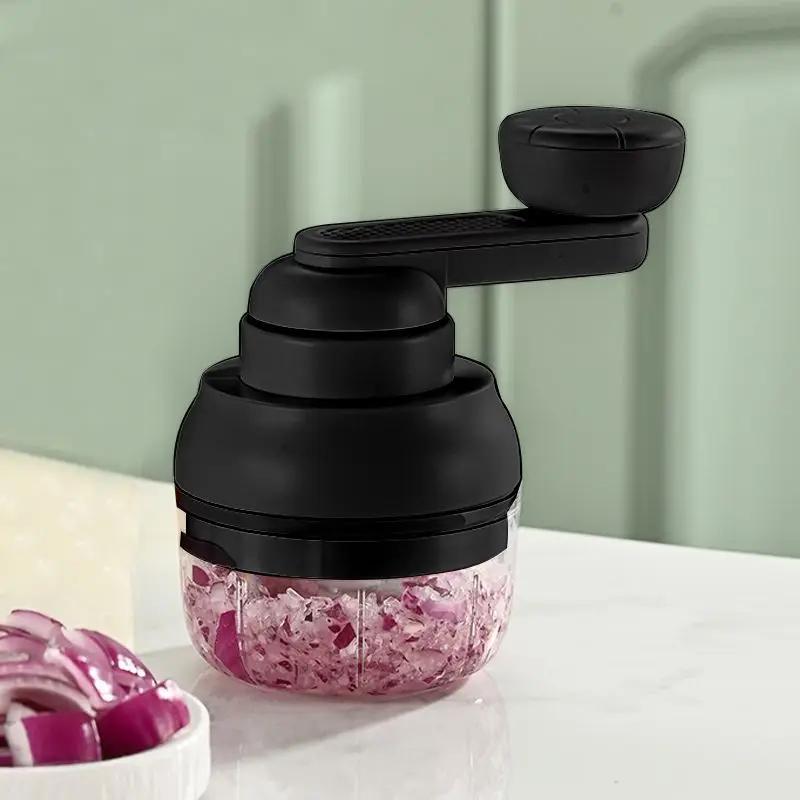 Hand-cranked garlic paste wonder meat grinder, small household manual mixing and grinding machine