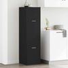 Pharmacy Cabinet Black Oak Look 40 x 41 x 144.5 cm