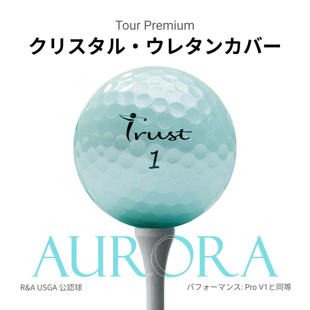 Trust Aurora Golf and with Crystal Urethane Cover and Reactive Core 1 Dozen Aurora Blue Balls Unique, Eye-catching, Long-Distance, Stopping, 3-Piece