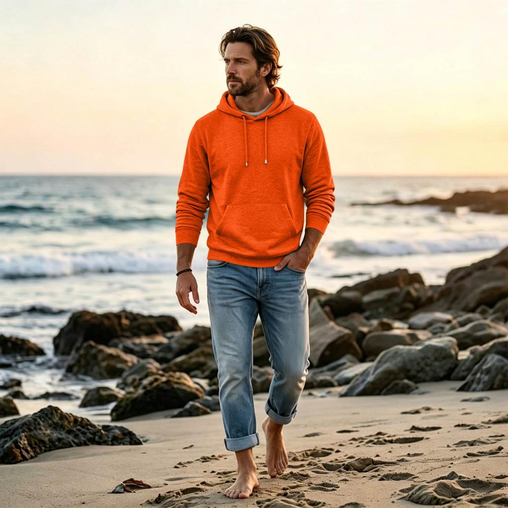 Men's Oversized Hoodie Casual Streetwear Pullover for Daily Wear