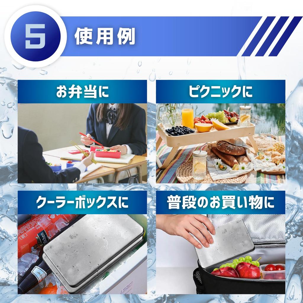 COZENTA Ice Pack with Stainless Steel and Reusable Plate, Long-lasting