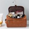 Travel Makeup Bag Hanging Toiletry Organizer Large Capacity Cosmetic Bag with Handle Foldable Hook for Men Women Vacation Business Trips