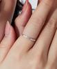 Helene Jewelry 925 Silver Bridge Square Cut Miss Ring (Type D)