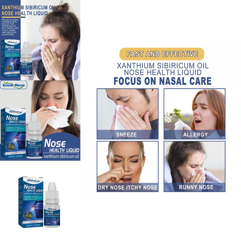 South Moon Nasal Relief Oil Soothes Allergies Eases Dryness Reduces Sneezing Unblocks Congestion