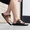 Fashion Brand Men Leather Sandals Summer Soft Sole Beach Casual Classic Dual-use Slippers Outdoor Comfort Non-Slip New Arrival Sandals