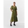 Stick To the Original Single Tail Goods Summer New European Single Obj Woven Women V-neck Waist Hugging Batwing Sleeve Women Dress