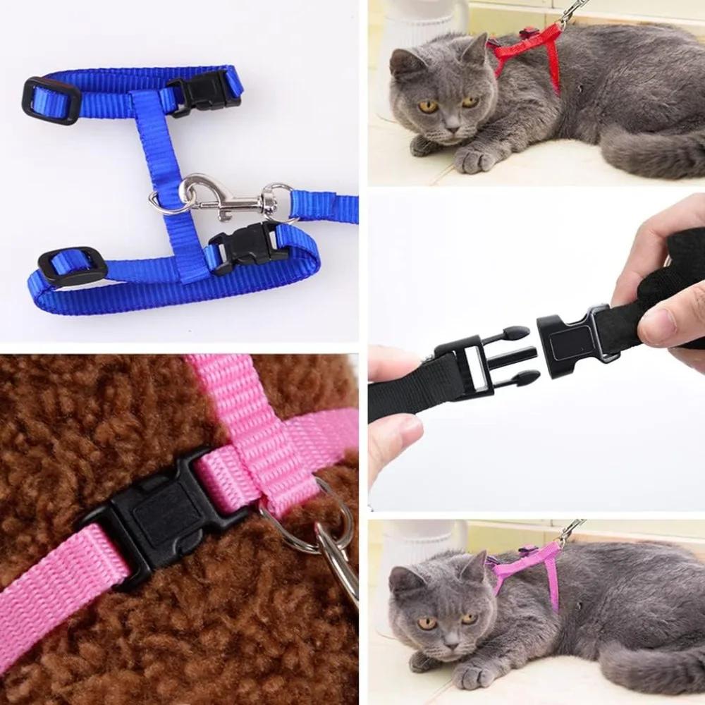 New Pet Cat Dog Car Seat Belt Adjustable Pet Seat Vehicle Dog Harness Lead Clip Safety Lever Traction Collars