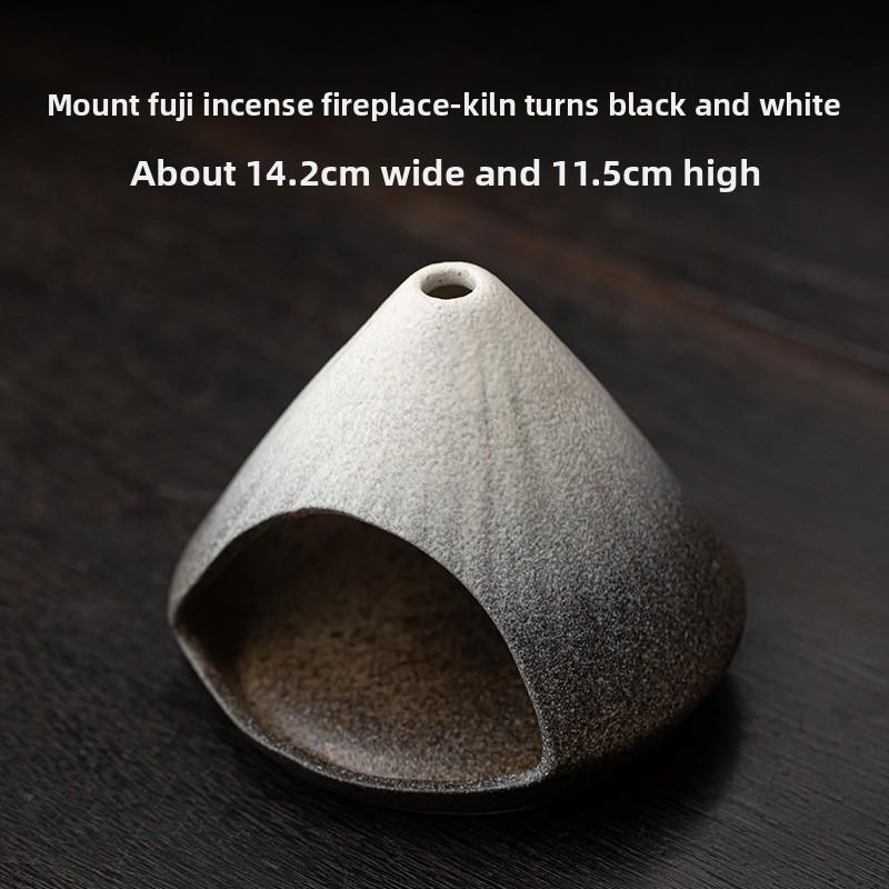 Mount Fuji Räucherofen, Zedernsalbei Räuchergefäß Peruanisches Heiliges Holz Großes Ofenkeramik Räuchergefäß
