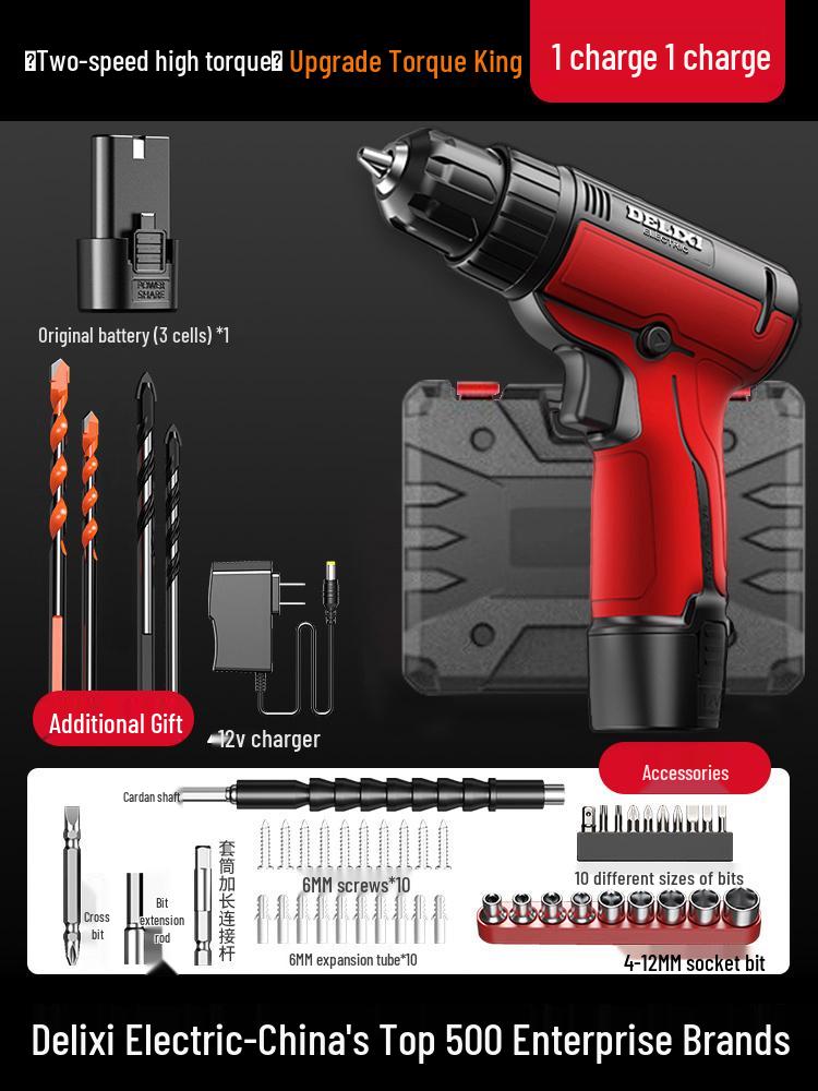 Rechargeable Multifunction Mini Electric Screwdriver and Drill.