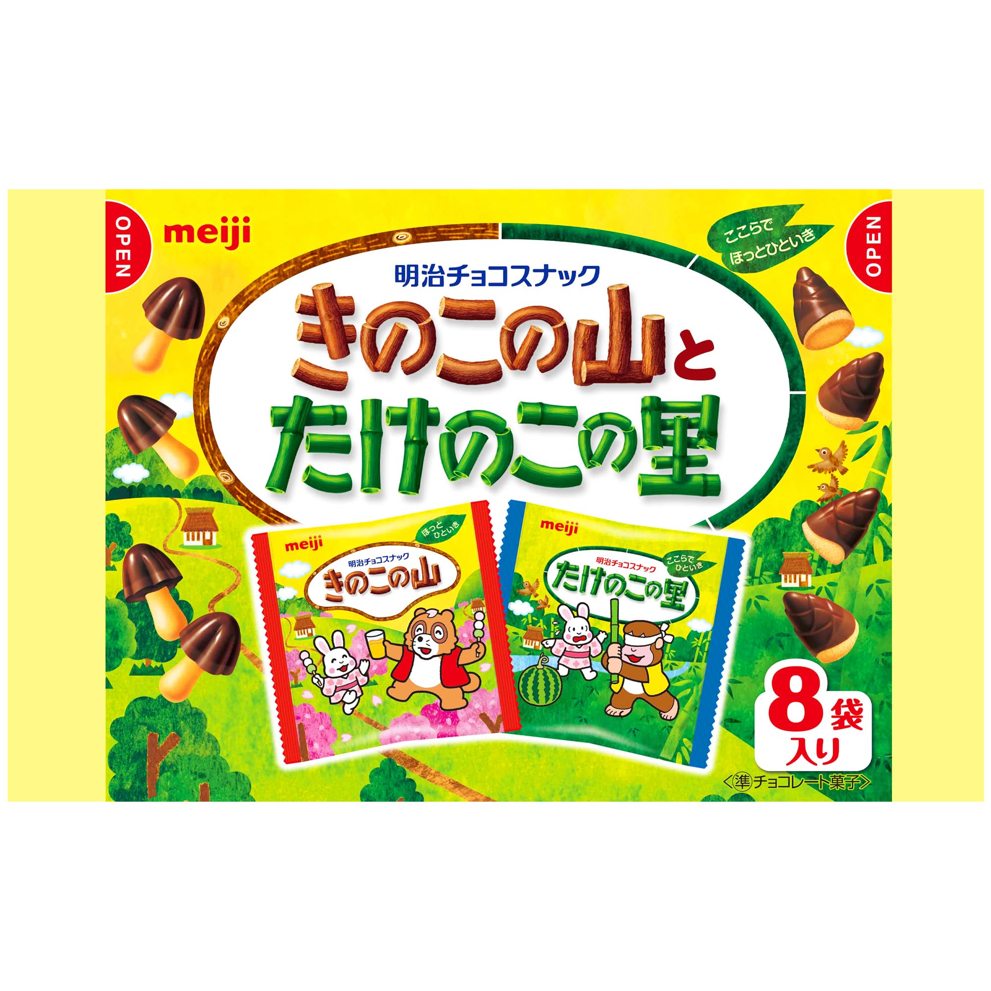 

Meiji Грибы и побеги бамбука Пакетики 8 Пакетиков x 18 Пакетиков